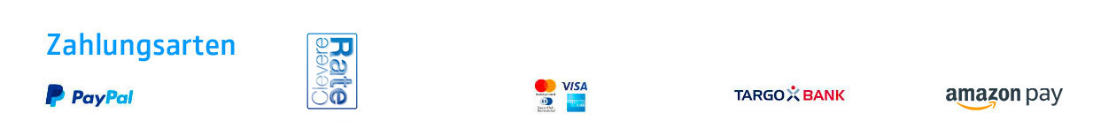 Zahlungsarten für den FundK Online Shop sind Paypal, Giropay, Paydirekt, Sofortüberweisung, Kreditkarte 