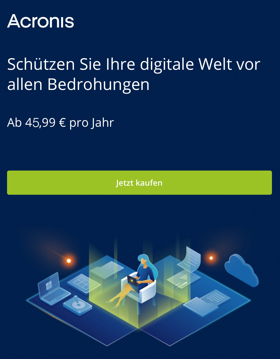 Acronis Backup und Cybersicherheit 2021